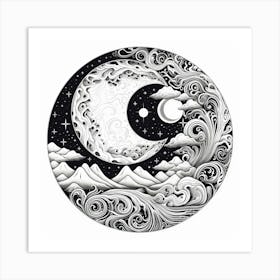 Yin And Yang 19 Art Print