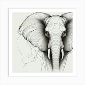 Elephant Canvas Art Art Print