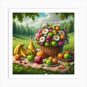 Picnic 3 Art Print