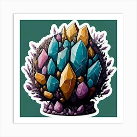 Crystals Art Print