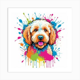 Graffiti Golden Doodle 3 Art Print