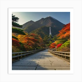 Autumn In Fuji Art Print