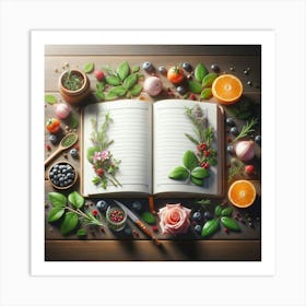 Open Book Art Print