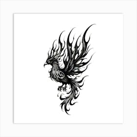 Phoenix Tattoo 1 Art Print