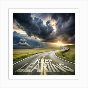 Keep Learning Art Print