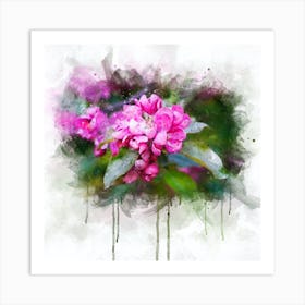 Flowers watercolor 5 Art Print