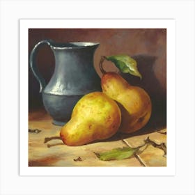 Pears And Jug Art Print