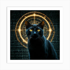 Default Golden Eye Dilated Cat Pupil Focus Catalyzer Channelin 2 Art Print