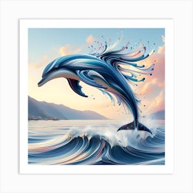 Dolphin Painting Art Print