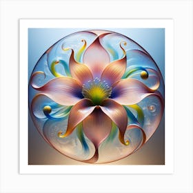 Glass Flower 2 Art Print