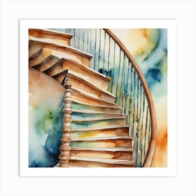 Spiral Staircase Art Print