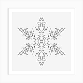 Snowflake Mandala 07 Art Print