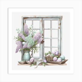 Easter Window Art Print