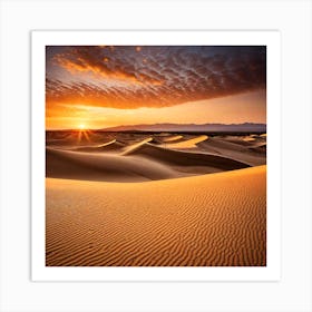 Sunset In The Dunes 2 Art Print