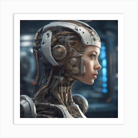 Robot Woman 49 Art Print