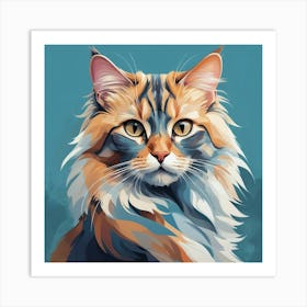 Portrait Of A Cat 1 Art Print