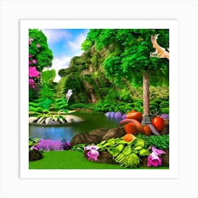 Tropical Garden Art Print