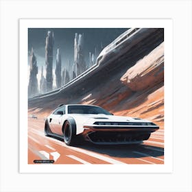 Futuristic Car 6 Art Print