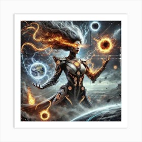 Queen Sorath Elemental Corruption Sci Fi Art Print