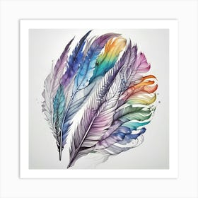 Feathers 12 Art Print