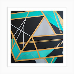 Geometric Maze Art Print