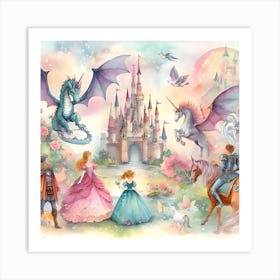 Disney Princesses Art Print