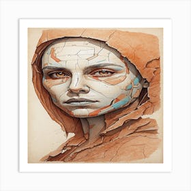 The face on mars Art Print