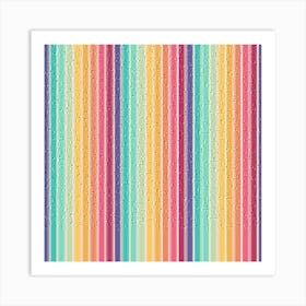 Retro Rainbow Pattern 03 Art Print