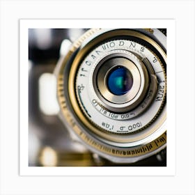 Close Up Of A Camera Lens 1 Art Print