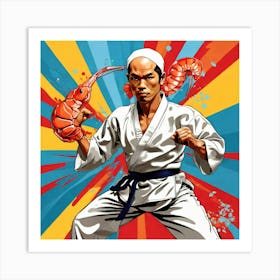 Karate Man Art Print