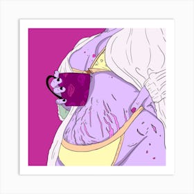 Love Yourself Purple Art Print