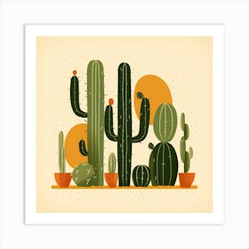 Cactus Illustration Art 42 Art Print