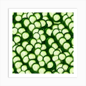 Cucumber Slices 4 Art Print