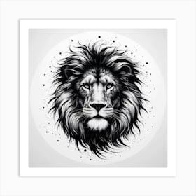 Lion Head 10 Art Print