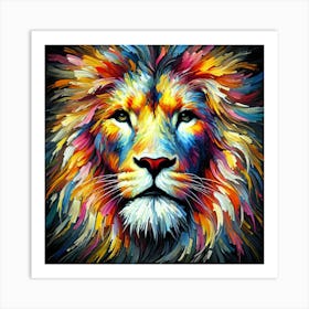 Lion Painting Art Print