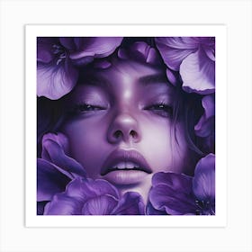 Purple Flowers Art Print