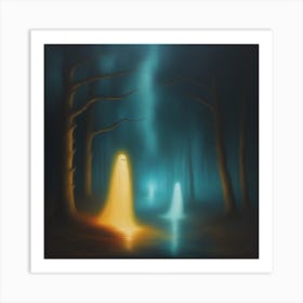 Ghosts In The Woods 5 Art Print