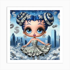 Money Girl 3 Art Print