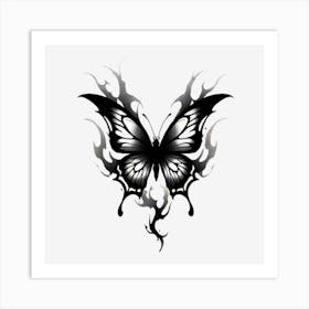 Butterfly Tattoo 7 Art Print