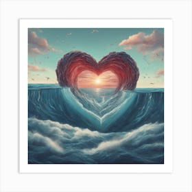 Heart Has An Ocean In It Art Print