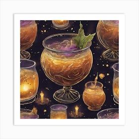 Boozy Drinks Art Print