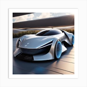 Futuristic Concept Car 4 Art Print