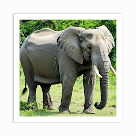 Elephant In The Wild 3 Art Print