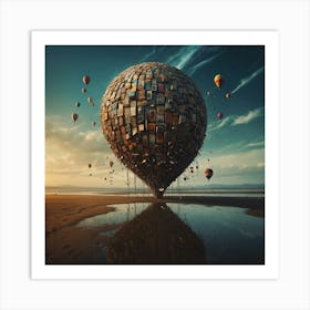 Hot Air Balloon Art Print