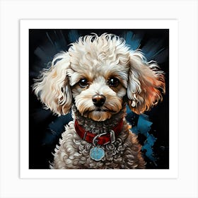 Poodle Portrait 1 Art Print