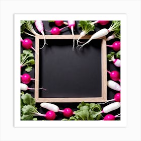 Radishes In A Frame 10 Art Print