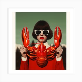 Lobster Girl by Metapix Art Print