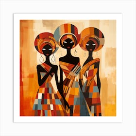 Three African Women 16 Art Print