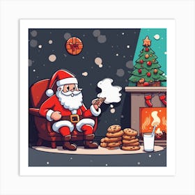 Christmas Santa 20 Art Print