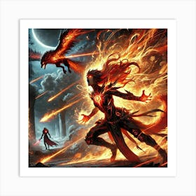 Heart Of The Flame Scene Art Print